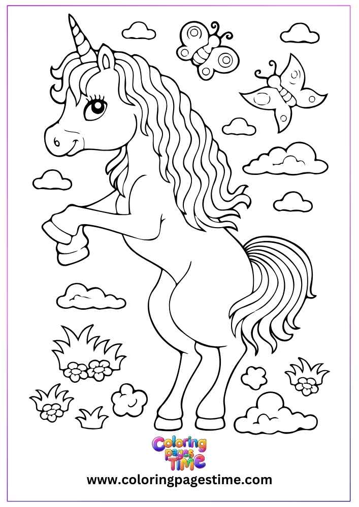 Cute Baby Unicorn Printable