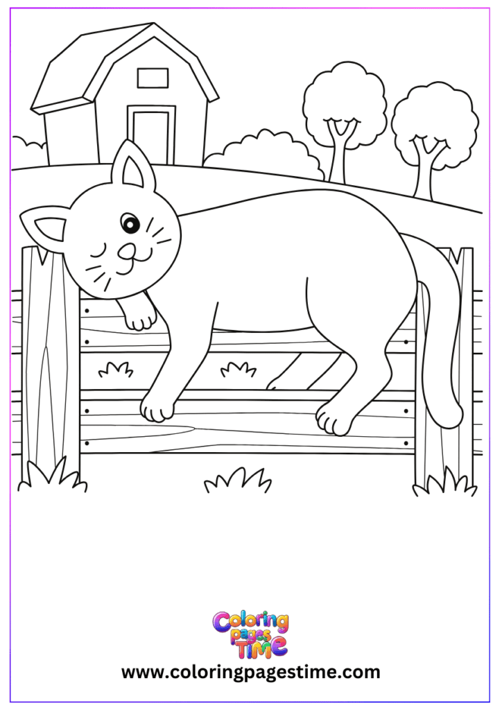 Cat mandala coloring pages