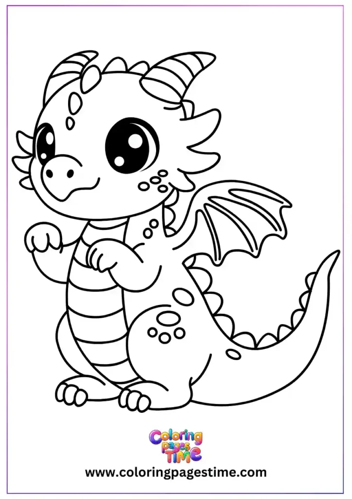 Cute Dinosaur Coloring Pages