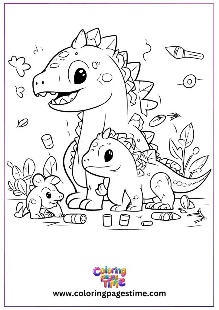 Dinosaur Coloring Pages Printable 13