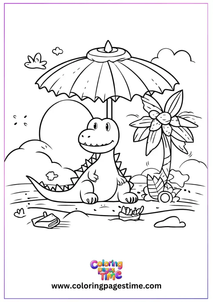 Dinosaur Coloring Pages Printable 17