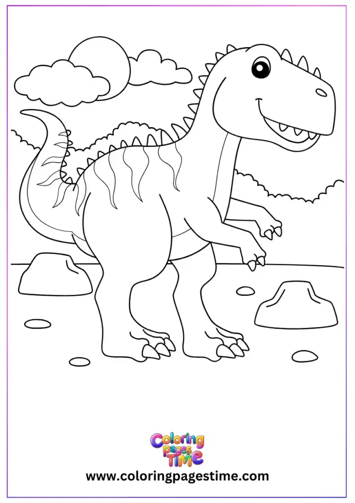 Dinosaur Coloring Pages Printable 3