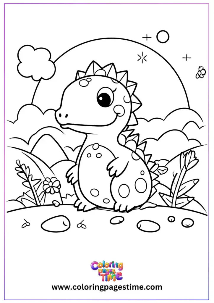 Dinosaur Coloring Pages Printable 4