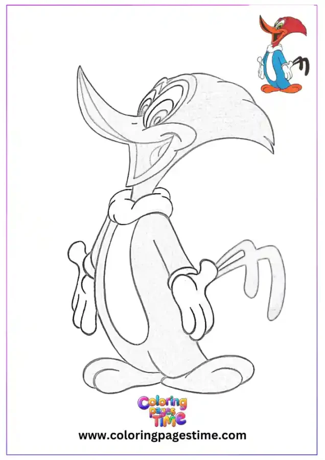 Free Cartoon Characters Coloring Pages 1