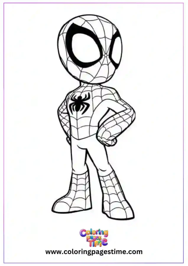 Free Cartoon Characters Coloring Pages 12