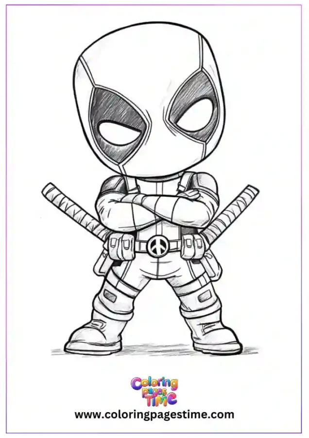 Free Cartoon Characters Coloring Pages 14