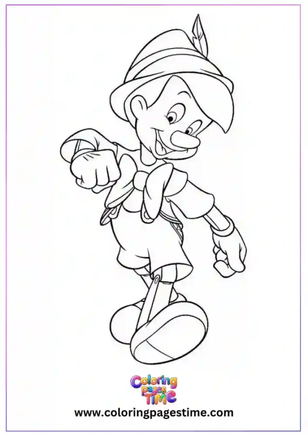 Free Cartoon Characters Coloring Pages 15