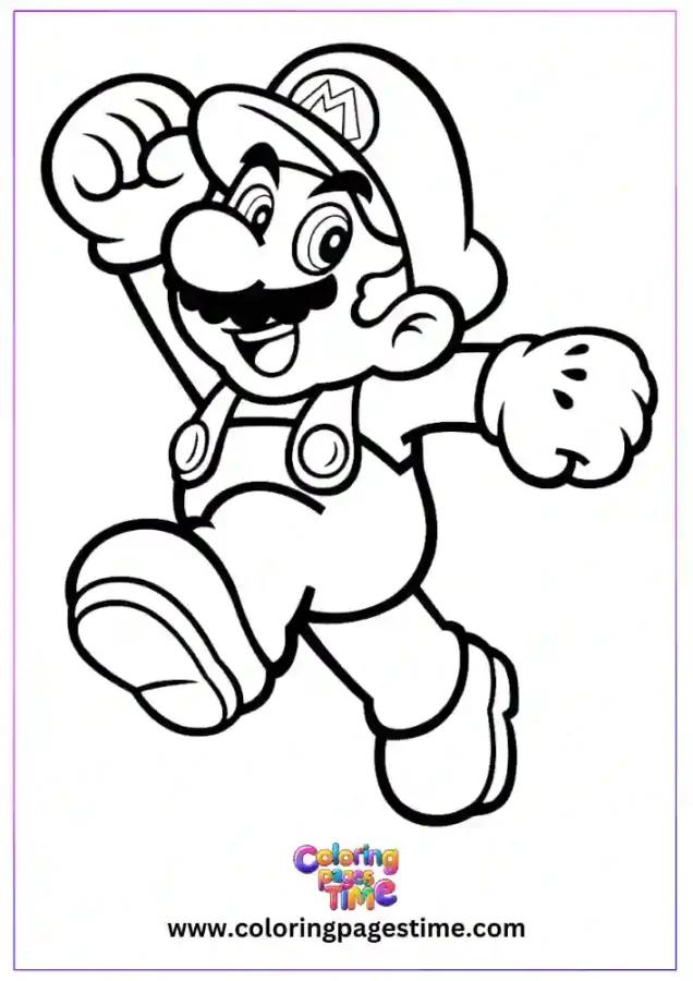 Free Cartoon Characters Coloring Pages 2