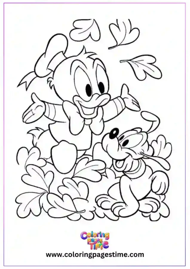 Free Cartoon Characters Coloring Pages 23