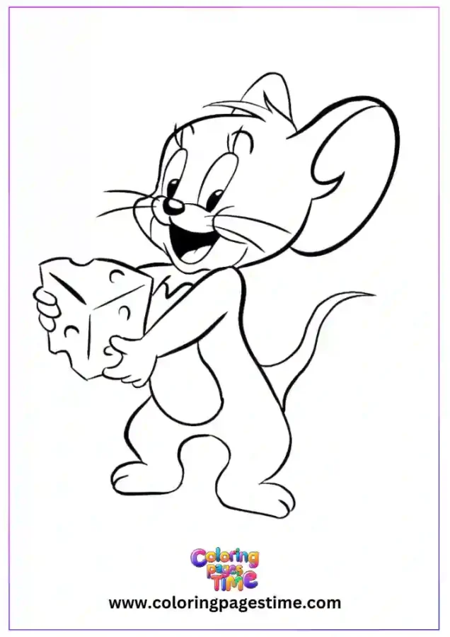 Free Cartoon Characters Coloring Pages 8