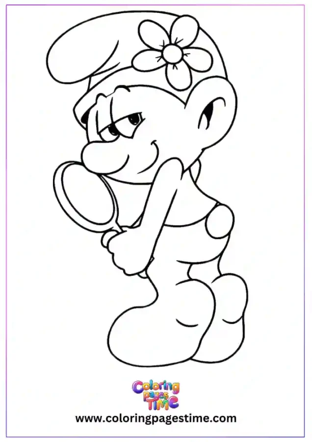 Free Cartoon Characters Coloring Pages 9