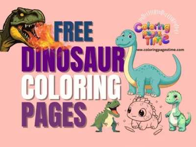 Read more about the article 25 Free Dinosaur Coloring Pages Printable & PDF