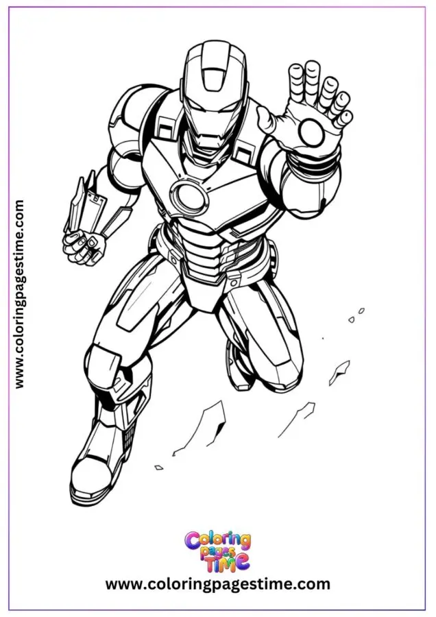 Free Iron Man Coloring Pages 18