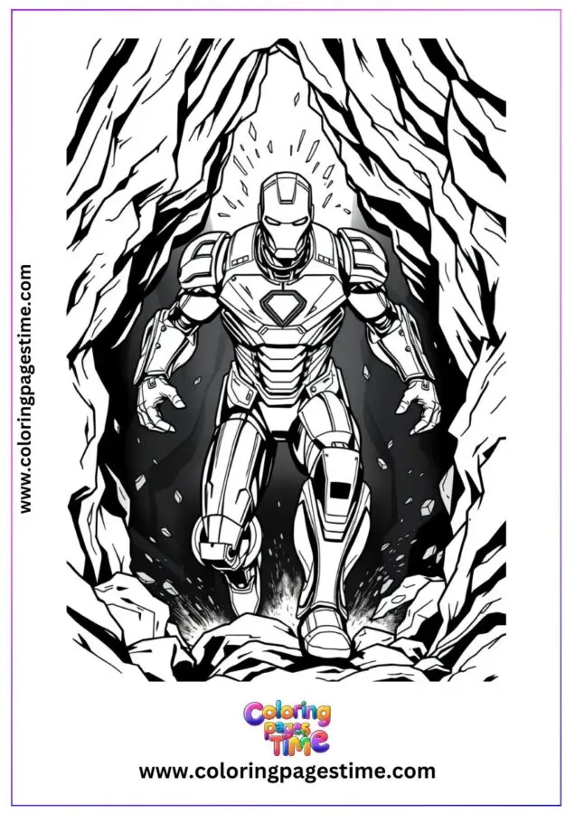 Free Iron Man Coloring Pages 19