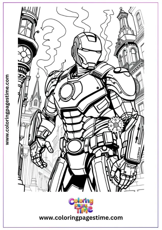 Free Iron Man Coloring Pages 2