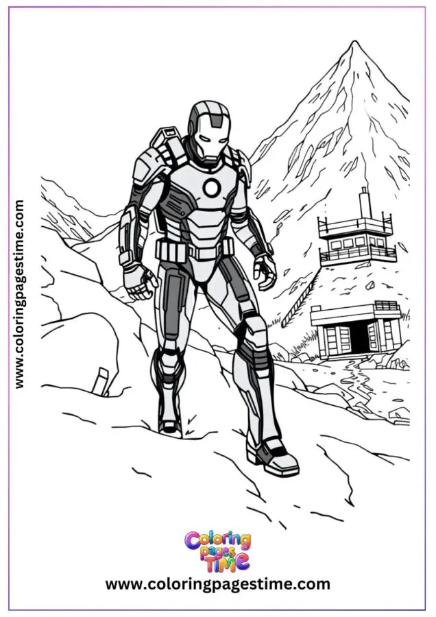 Free Iron Man Coloring Pages 21
