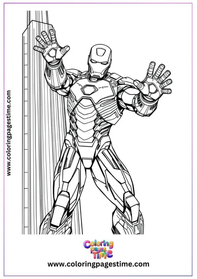 Free Iron Man Coloring Pages 23