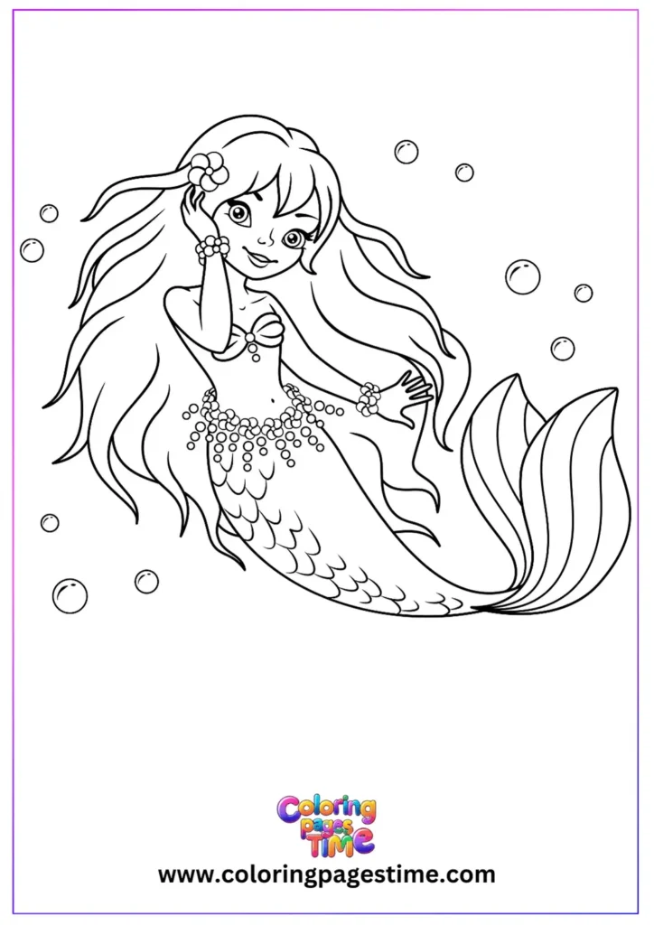 Little Mermaid Coloring Pages 1