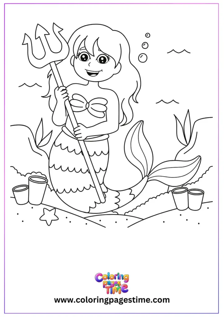 Little Mermaid Coloring Pages 11