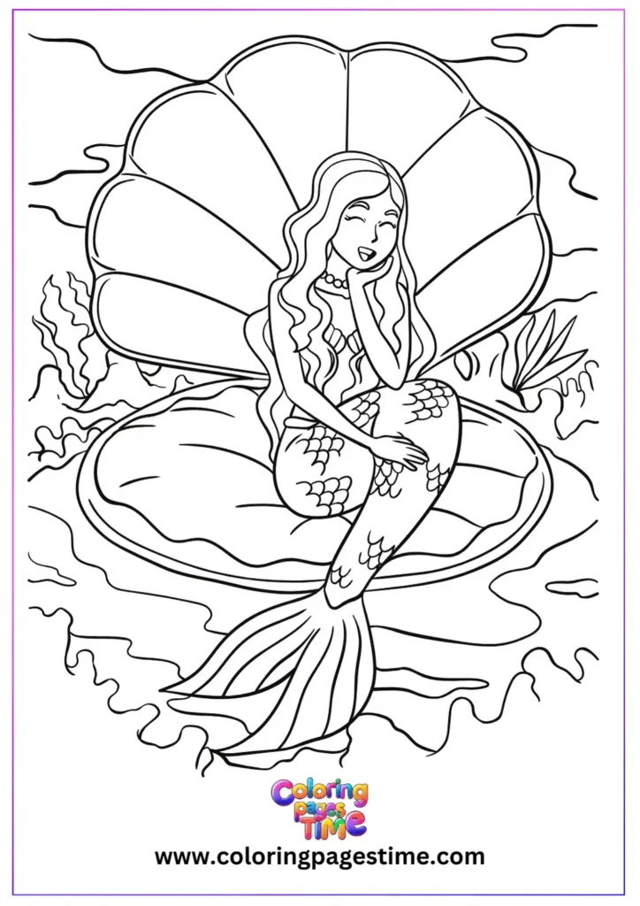 Little Mermaid Coloring Pages 14