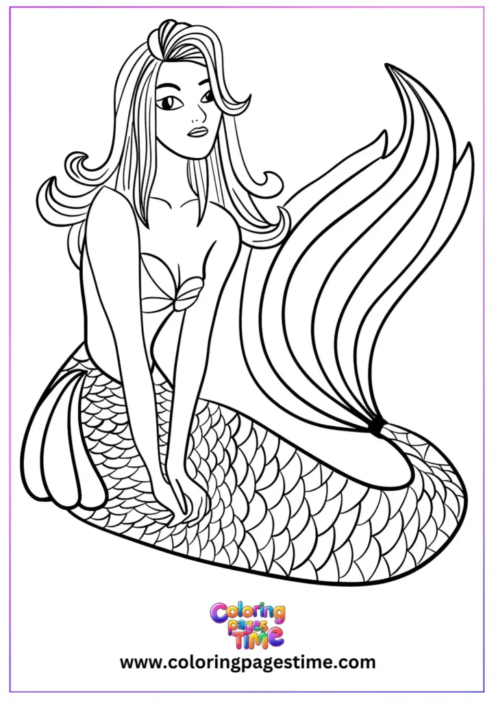 Little Mermaid Coloring Pages 15