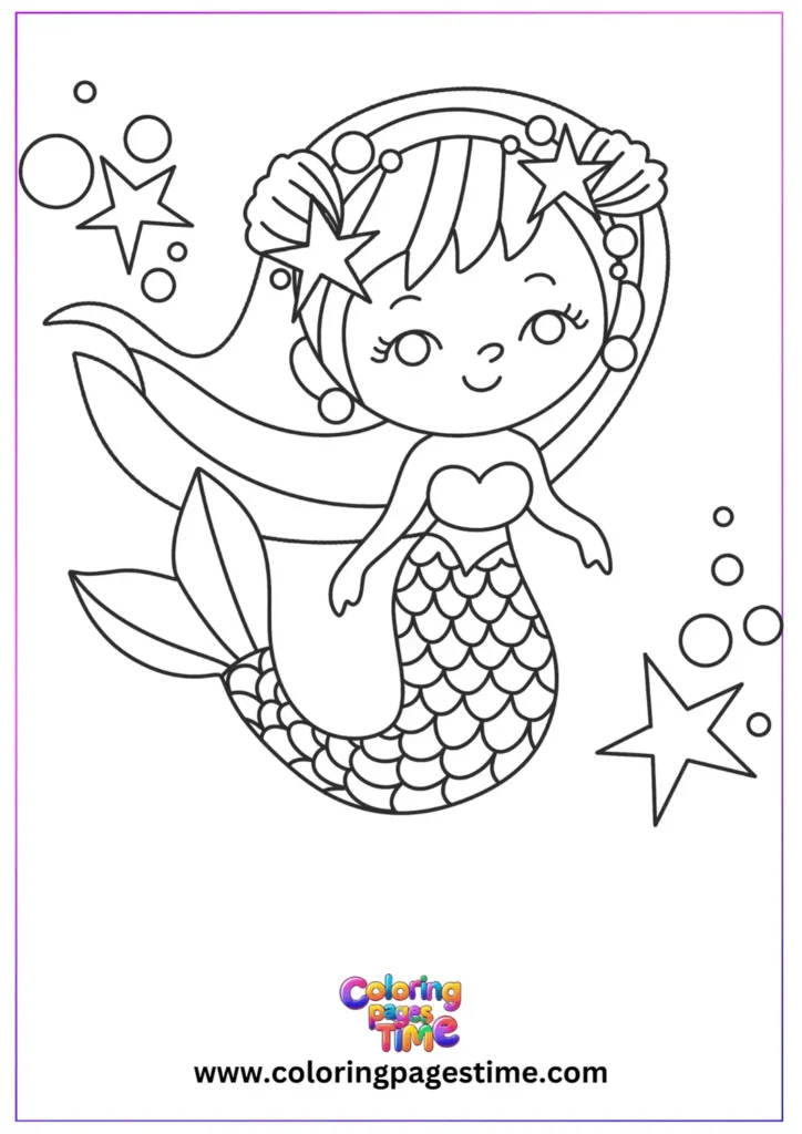 Little Mermaid Coloring Pages 17