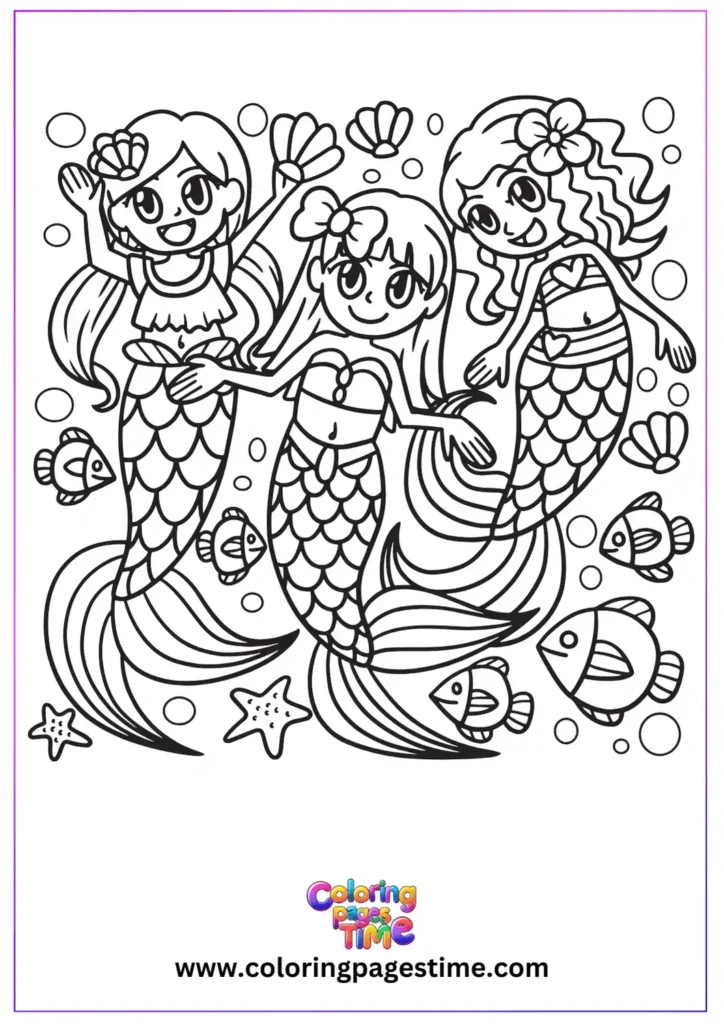 Little Mermaid Coloring Pages 18