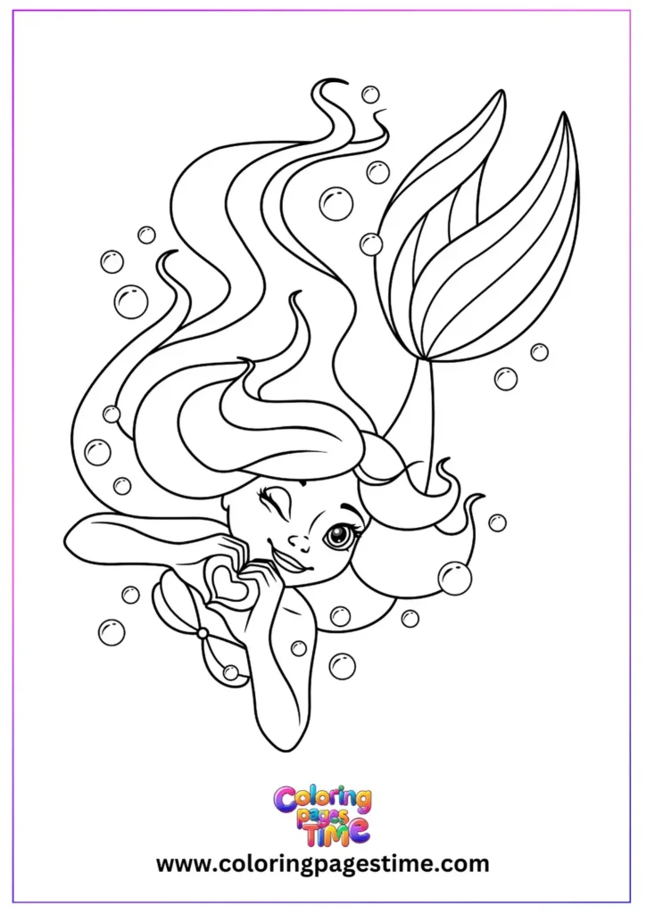 Little Mermaid Coloring Pages 2