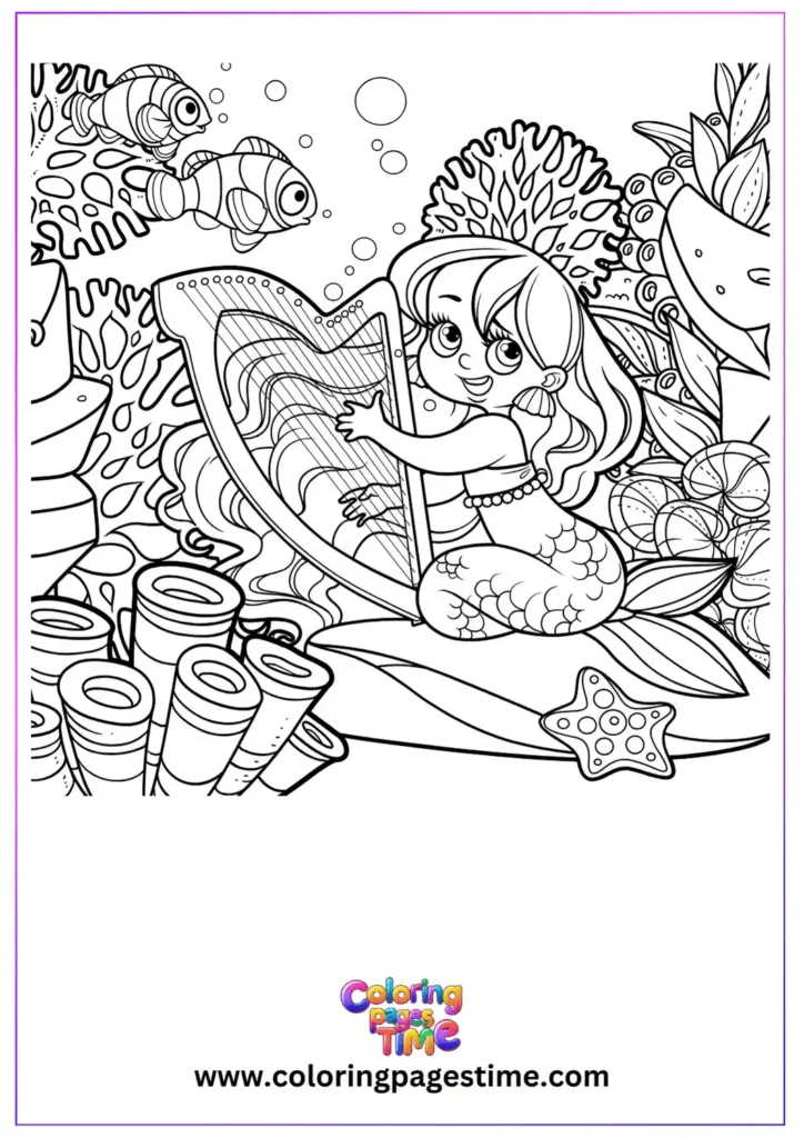 Little Mermaid Coloring Pages 21