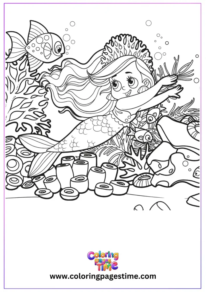 Little Mermaid Coloring Pages 22