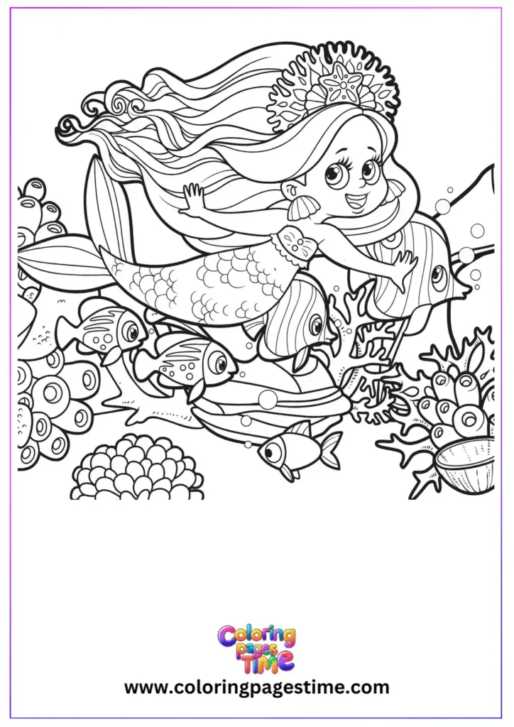 Little Mermaid Coloring Pages 23