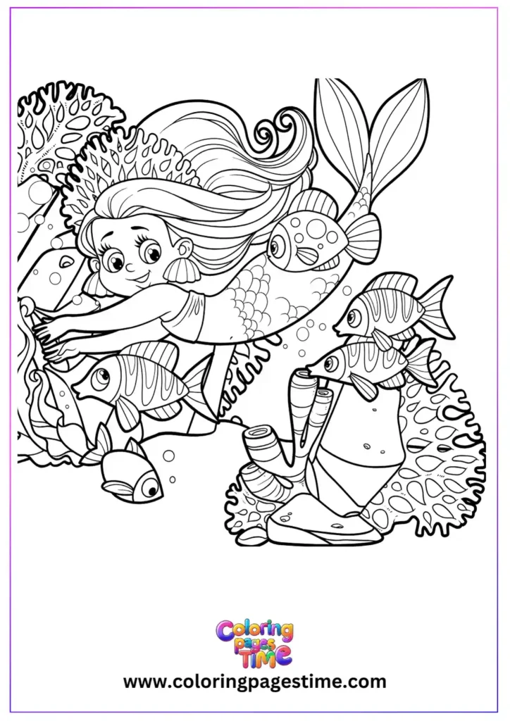 Little Mermaid Coloring Pages 24