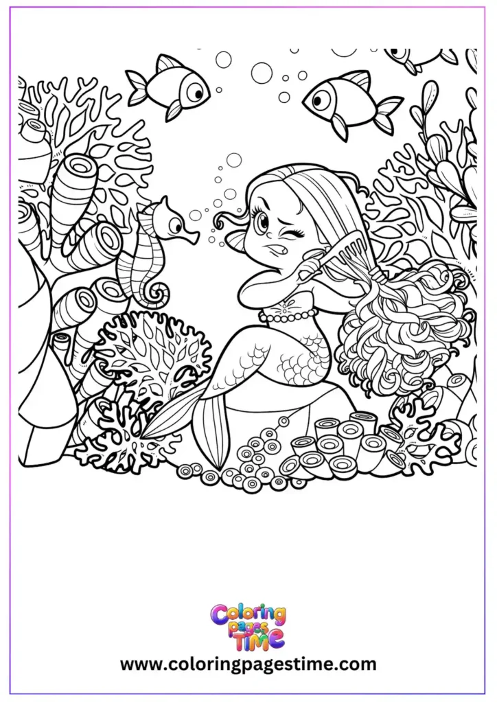 Little Mermaid Coloring Pages 25