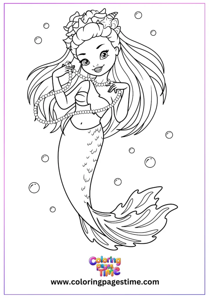 Little Mermaid Coloring Pages 3