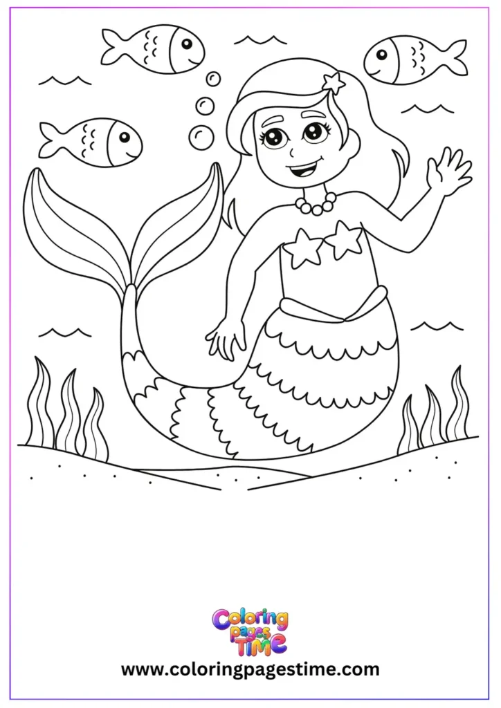 Little Mermaid Coloring Pages 8