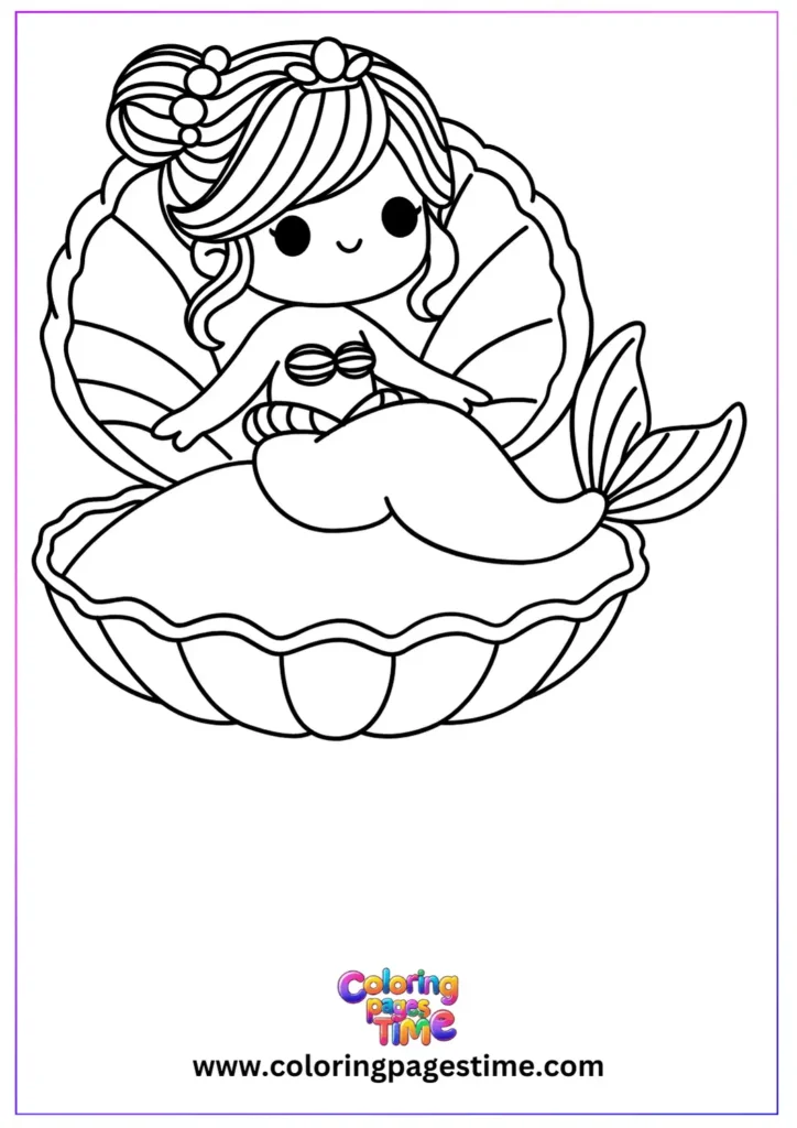 Little Mermaid Coloring Pages 9