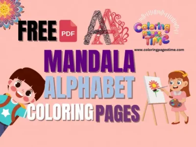 Read more about the article 26 Free Mandala Alphabet Coloring Pages Printable & PDF