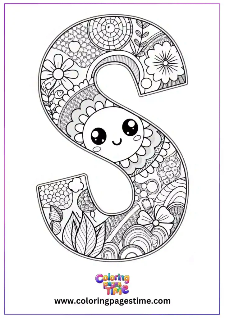 Mandala S Alphabet Coloring Pages