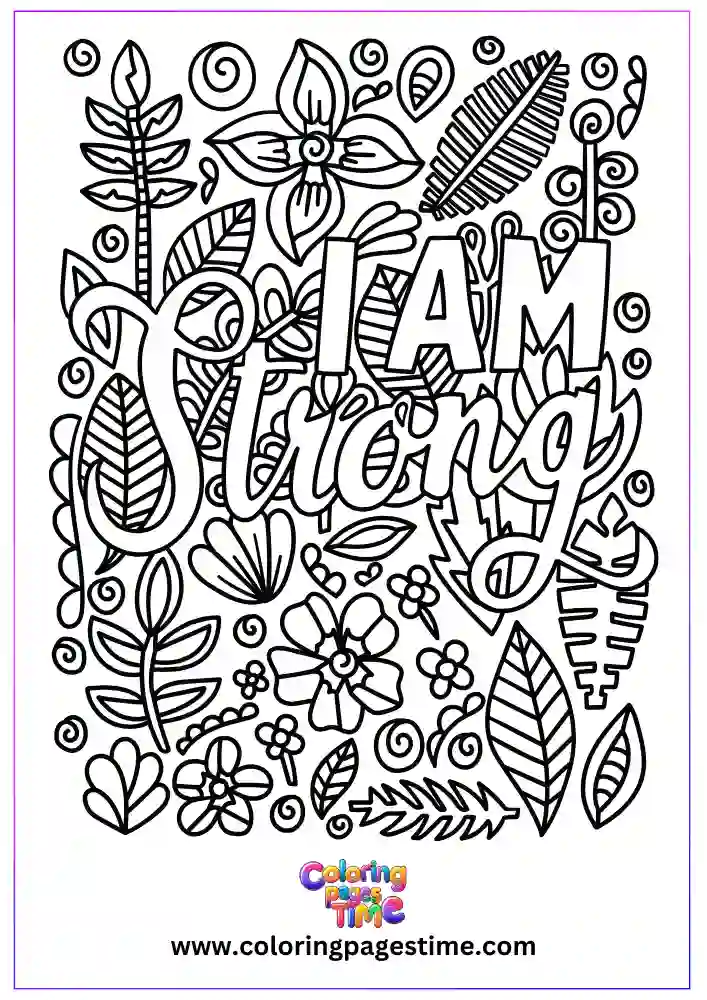 Motivational Quotes Coloring Pages-12