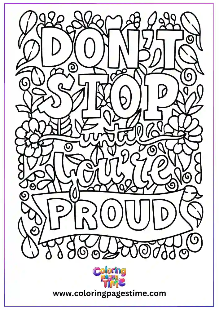 Motivational Quotes Coloring Pages-13