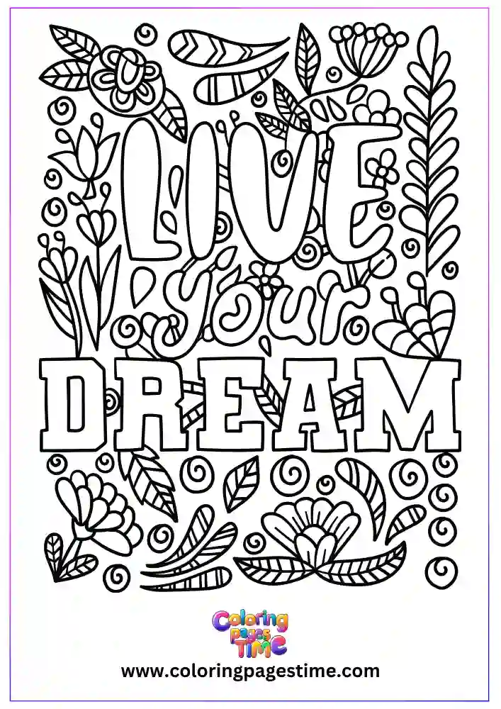 Motivational Quotes Coloring Pages-14