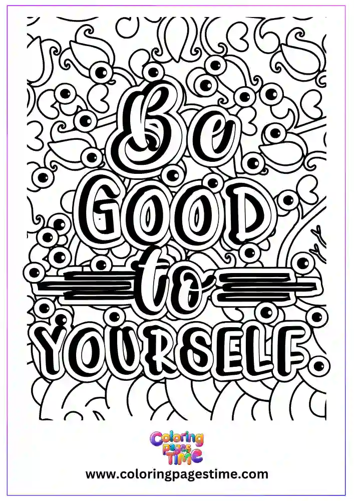 Motivational Quotes Coloring Pages-19