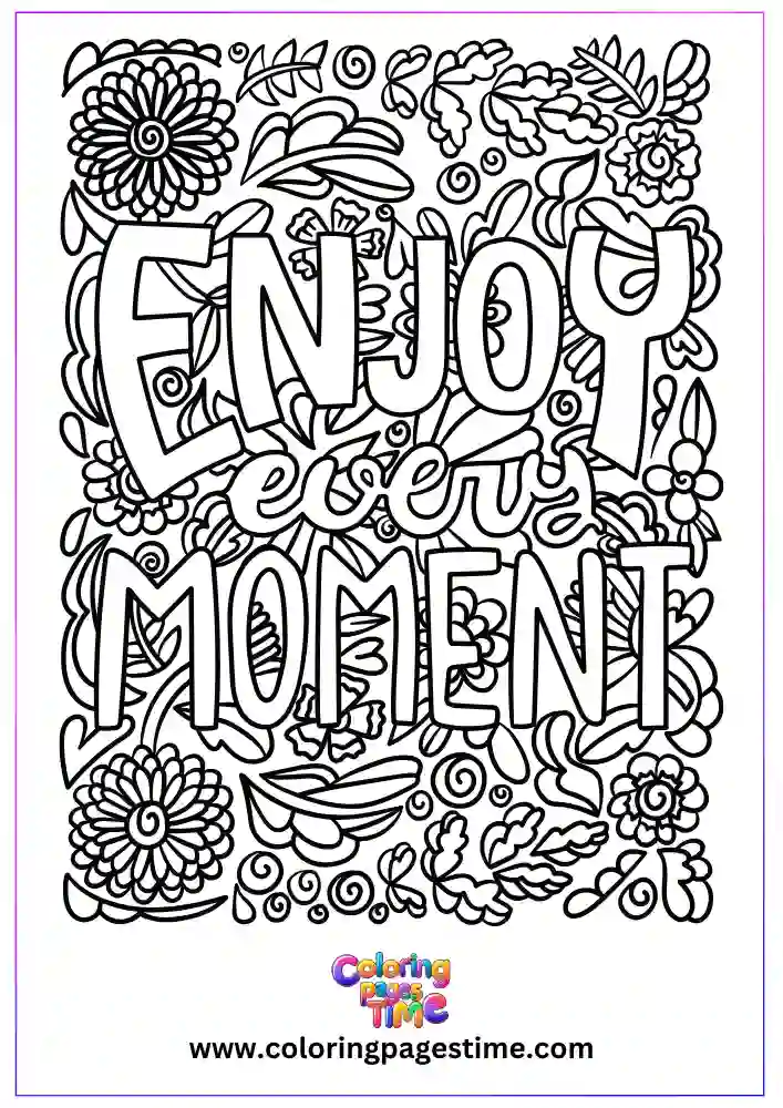 Motivational Quotes Coloring Pages-3