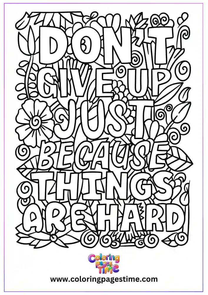 Motivational Quotes Coloring Pages-4