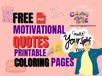 Motivational Quotes Coloring Pages