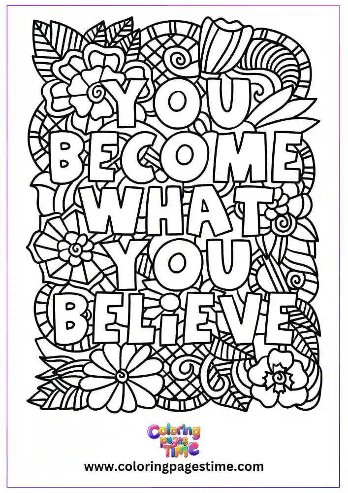 Motivational Quotes Coloring Pages-6