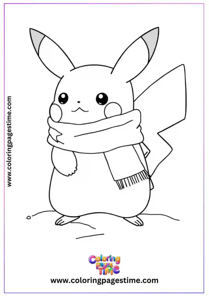 Pikachu Coloring Pages 10