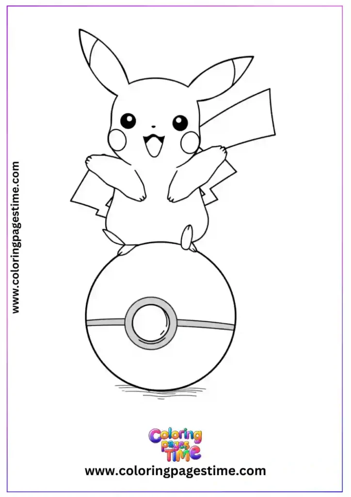 Pikachu Coloring Pages 14