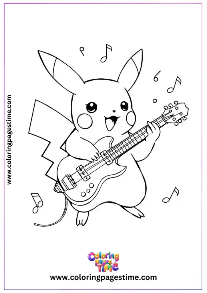 Pikachu Coloring Pages 2