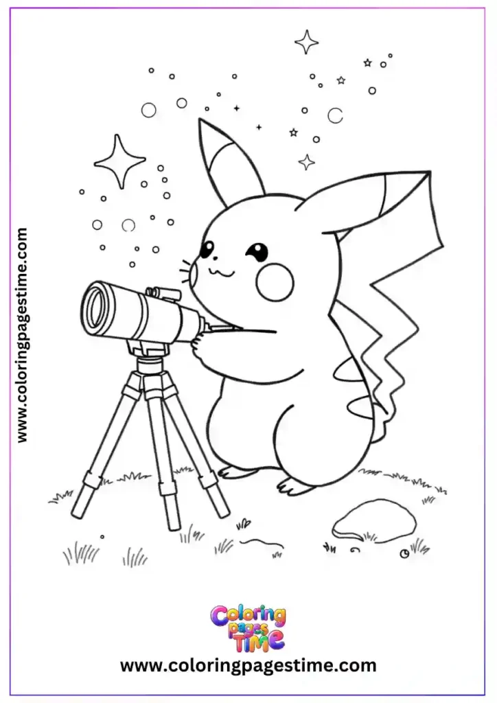 Pikachu Coloring Pages 3